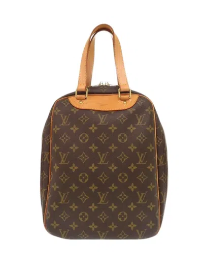 Pre-owned Louis Vuitton 1998 Monogram Excursion Handbag In Brown