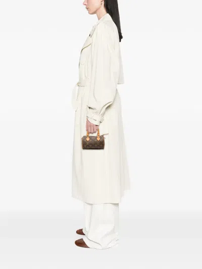 Pre-owned Louis Vuitton 1998 Monogram Mini Speedy Hl Satchel In Brown