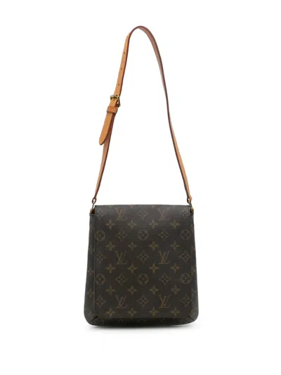 Pre-owned Louis Vuitton 1998 Monogram Musette Salsa Short Strap Shoulder Bag In Brown