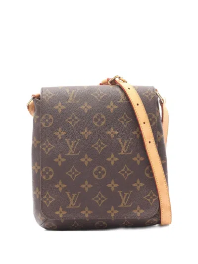 Pre-owned Louis Vuitton 1998 Musette Salsa Monogram Shoulder Bag In Brown