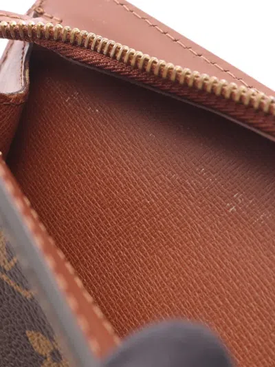 Pre-owned Louis Vuitton 1998 Pochette Homme Monogram Clutch Bag In Brown