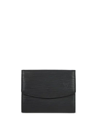 Pre-owned Louis Vuitton 1998 Porte Monnaie Coin Purse In Black
