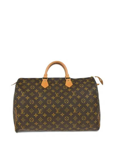 Pre-owned Louis Vuitton 1998 Speedy 40 Duffle Bag In Brown