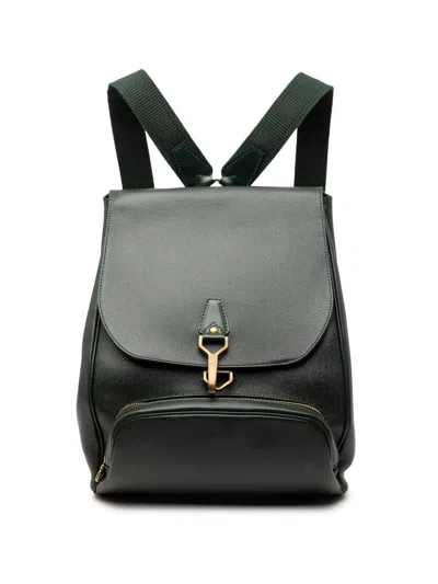 Pre-owned Louis Vuitton 1998 Taiga Cassiar Backpack In Green