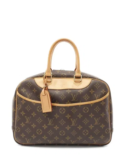 Pre-owned Louis Vuitton 1999 Deauville Tote Bag In Brown