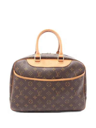 Pre-owned Louis Vuitton 1999 Deauville Tote Bag In Brown
