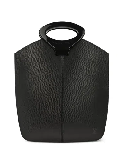 Pre-owned Louis Vuitton 1999 Demi-lune Epi-leather Tote Bag In Black