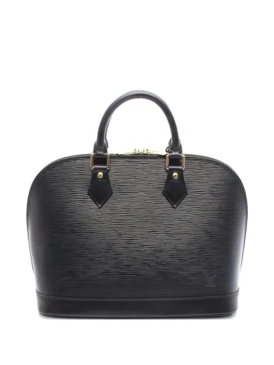 Pre-owned Louis Vuitton 1999 Epi Alma Leather Tote Bag In Black