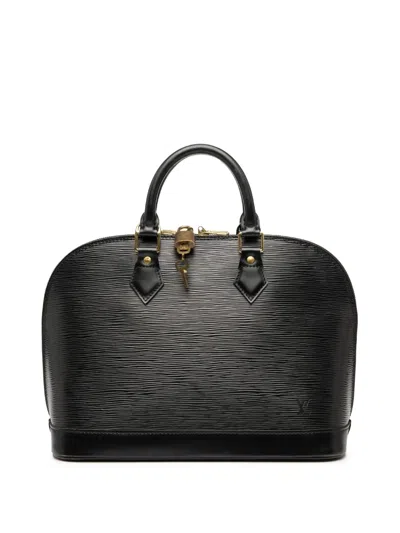 Pre-owned Louis Vuitton 1999 Epi Alma Pm Handbag In Black
