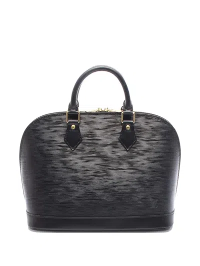Pre-owned Louis Vuitton 1999 Epi Alma Pm Handbag In Black