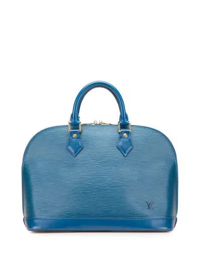 Pre-owned Louis Vuitton 1999 Epi Alma Pm Handbag In Blue