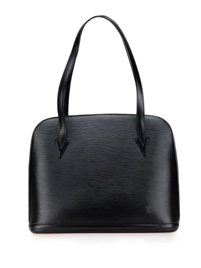 Pre-owned Louis Vuitton 1999 Epi Lussac Shoulder Bag In Black