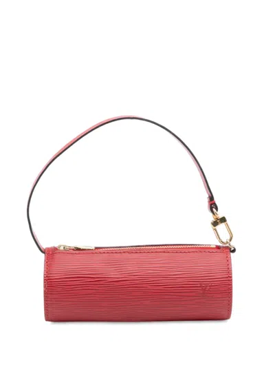 Pre-owned Louis Vuitton 1999 Epi Pochette Papillon Handbag In Red