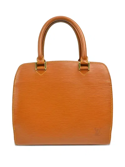 Pre-owned Louis Vuitton 1999 Epi Pont-neuf Handbag In Orange