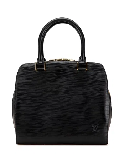 Pre-owned Louis Vuitton 1999 Epi Pont-neuf Pm Handbag In Black