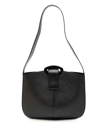 Pre-owned Louis Vuitton 1999 Epi Reverie Shoulder Bag In Black