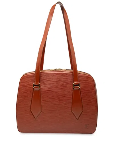 Pre-owned Louis Vuitton 1999 Epi Voltaire Shoulder Bag In Brown