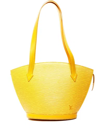 Pre-owned Louis Vuitton 1999 Long Saint Jacques Épi Shoulder Bag In Yellow