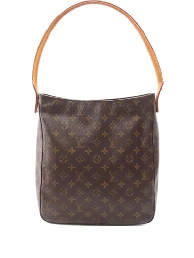 Pre-owned Louis Vuitton 1999 Looping Gm Shoulder Bag In Brown