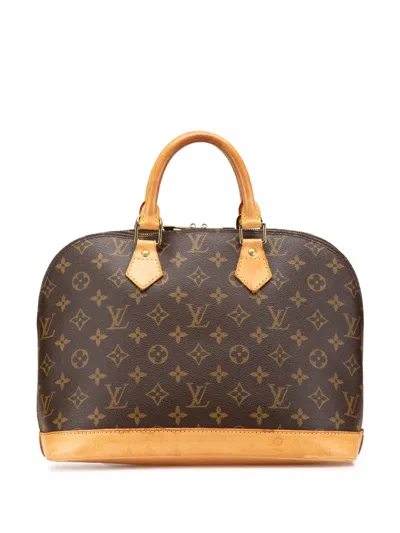 Pre-owned Louis Vuitton 1999 Monogram Alma Pm Handbag In Brown