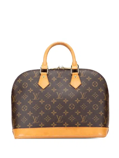 Pre-owned Louis Vuitton 1999 Monogram Alma Pm Handbag In Brown