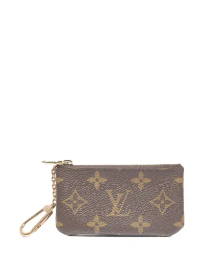 Pre-owned Louis Vuitton 1999 Monogram Chain Wallet In Brown