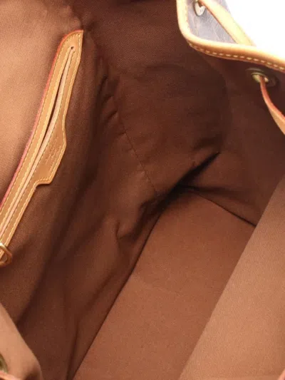Pre-owned Louis Vuitton 1999 Monogram Montsouris Backpack In Brown
