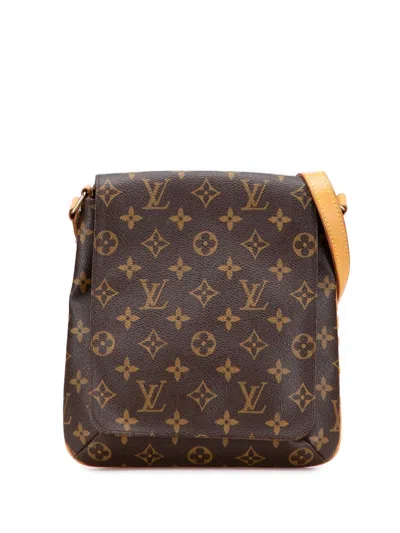 Pre-owned Louis Vuitton 1999 Monogram Musette Salsa Short Strap Shoulder Bag In Brown