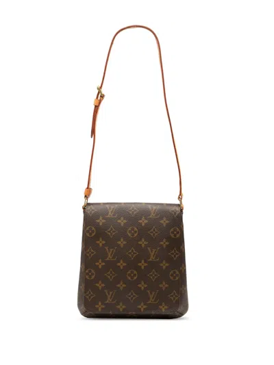Pre-owned Louis Vuitton 1999 Monogram Musette Salsa Short Strap Shoulder Bag In Brown