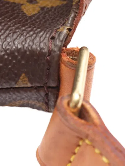 Pre-owned Louis Vuitton 1999 Monogram Musette Tango Short Strap Shoulder Bag In Brown