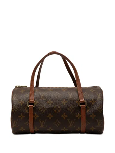 Pre-owned Louis Vuitton 1999 Monogram Papillon 26 Handbag In Brown