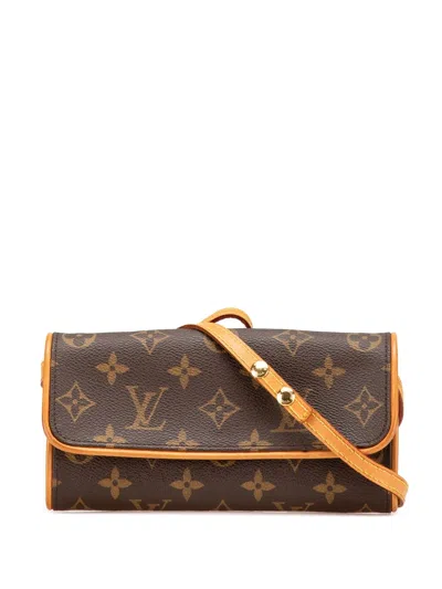Pre-owned Louis Vuitton 1999 Monogram Pochette Twin Pm Crossbody Bag