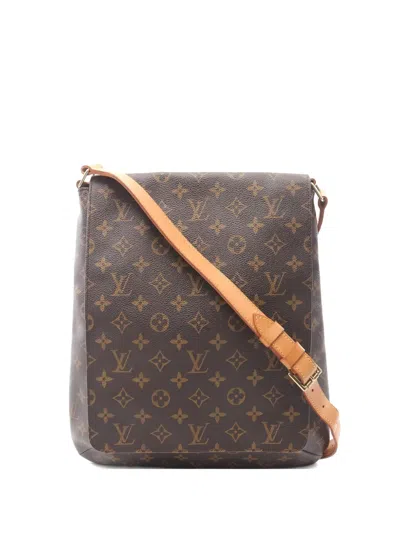 Pre-owned Louis Vuitton 1999 Musette Salsa Monogram Shoulder Bag In Brown