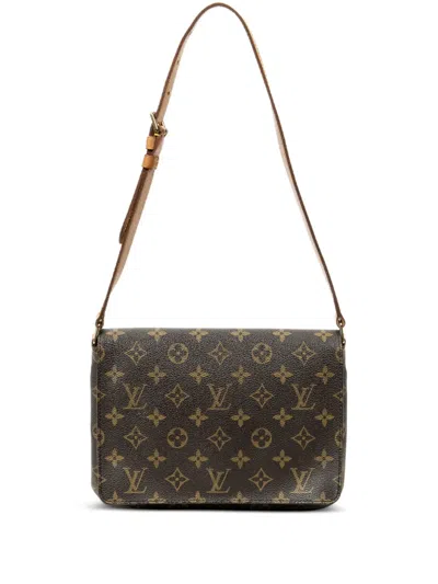 Pre-owned Louis Vuitton 1999 Musette Tango Crossbody Bag In Brown