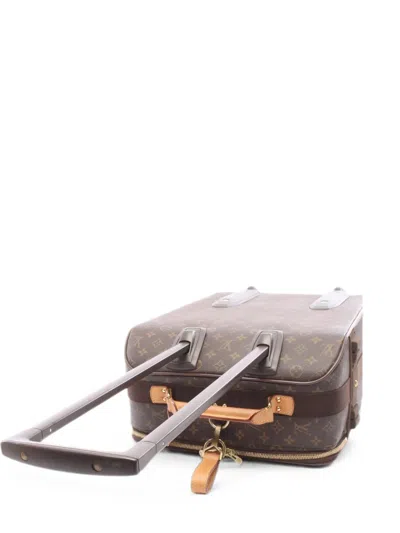 Pre-owned Louis Vuitton 1999 Pégase Monogram Suitcase In ブラウン