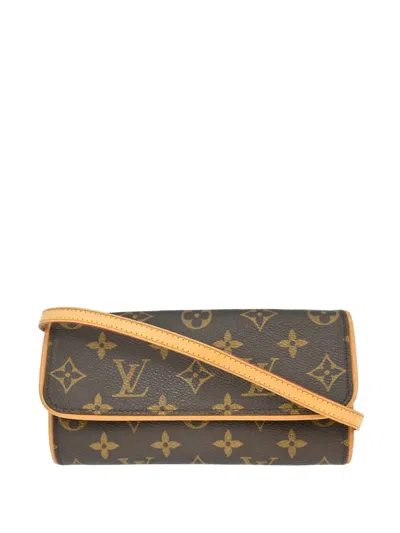 Pre-owned Louis Vuitton 1999 Pm Pochette Twin Shoulder Bag In Brown