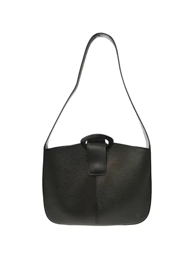 Pre-owned Louis Vuitton 1999 Revli Leather Shoulder Bag In Black