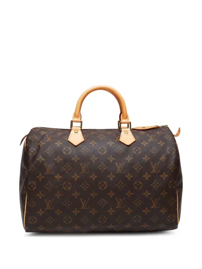 Pre-owned Louis Vuitton 1999 Speedy 35 Tote Bag In Brown