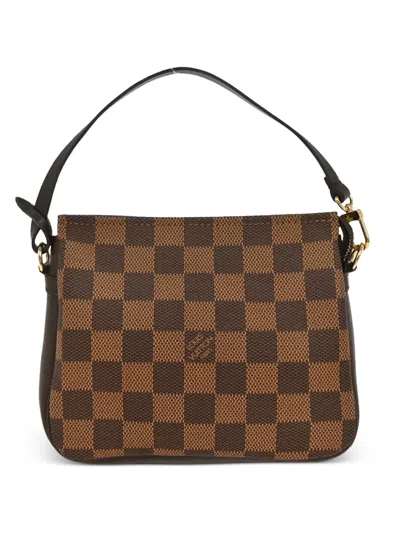 Louis Vuitton 1999 Trousse Damier Ebène Tote Bag In Brown