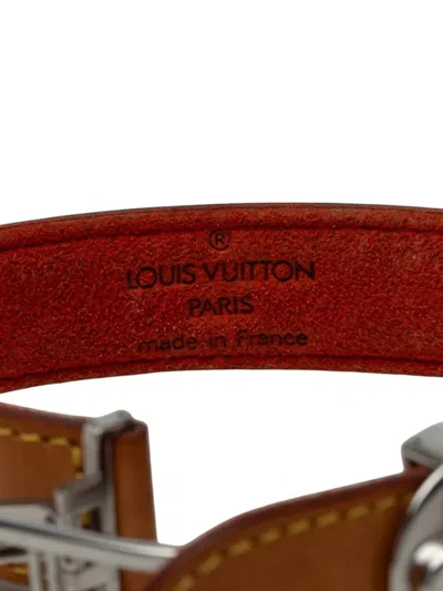 Pre-owned Louis Vuitton 1999 Vachetta Monogram Wish Bracelet Costume Bracelet In Brown