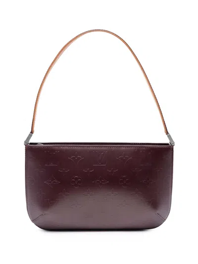Pre-owned Louis Vuitton 2000-2005 Monogram Mat Fowler Shoulder Bag In Purple