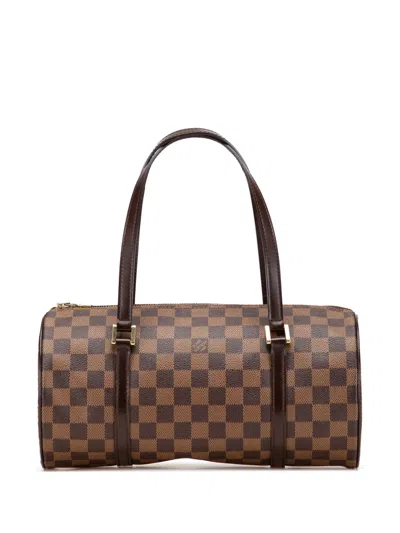 Pre-owned Louis Vuitton 2000-2009 Damier Ebene Papillon 30 Handbag In Brown