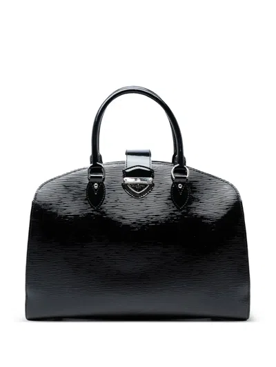Pre-owned Louis Vuitton 2000-2020 Electric Epi Pont Neuf Gm Handbag In Black