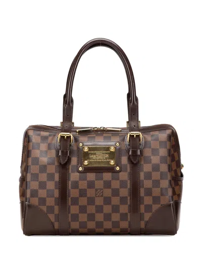 Pre-owned Louis Vuitton 2000-2023 Damier Ebene Berkeley Handbag In Brown