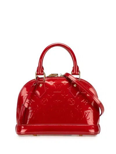Pre-owned Louis Vuitton 2000-2024 Monogram Vernis Alma Bb Satchel
