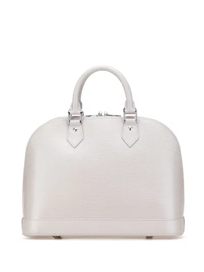 Pre-owned Louis Vuitton 2000-2025 Epi Alma Pm Satchel In Gray