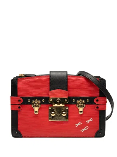 Pre-owned Louis Vuitton 2000-2025 Epi Trunk Clutch Crossbody Bag In Black