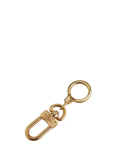 Pre-owned Louis Vuitton 2000-2025 Gold Plated Pochette Extender Ring Key Chain