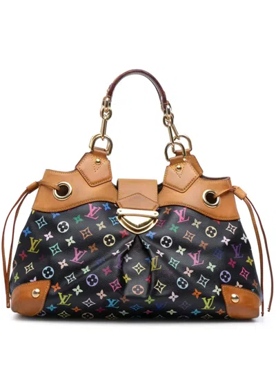 Pre-owned Louis Vuitton 2000-2025 Monogram Multicolore Ursula Handbag In Black