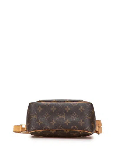 Pre-owned Louis Vuitton 2000-2025 Monogram Viva Cite Pm Crossbody Bag In Brown